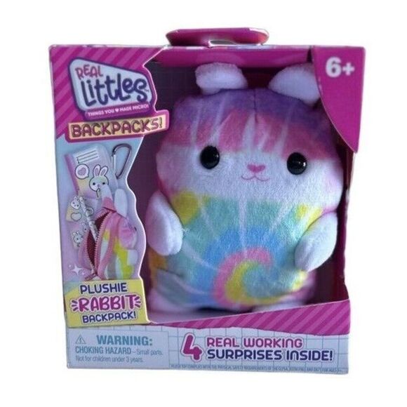 Real Littles Backpacks: Plushie Rabbit Backpack with 4 Surprises - Picture 1 of 6